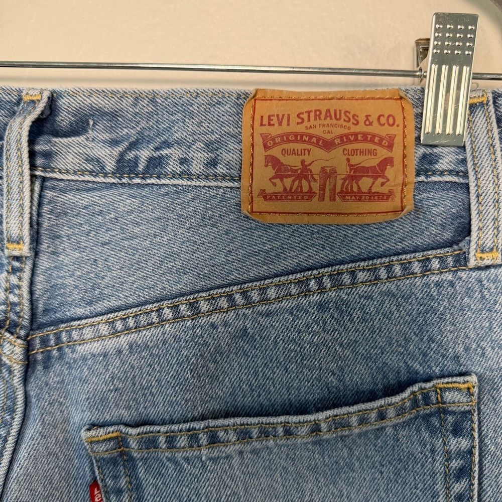 Levi's 94 Baggy Women's Jeans Size 28x30 Medium Wash High Rise Loose Streetwear - Picture 7 of 10